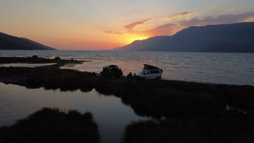 Der Blick in die Bucht von Akyaka vom Gökçe Plajı