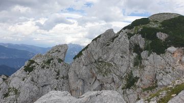 Der Blick auf den Berg Brda